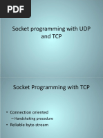 Socket Programming With UDP and TCP