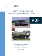 Questions and Answers: Load Rating of Specialized Hauling Vehicles