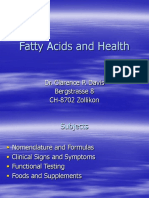 Fatty Acids and Health