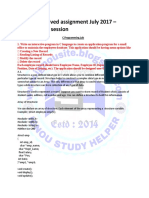 MCSL-017 Solved Assignment July 2017 - January 2017 Session