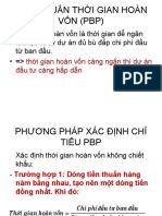 TIÊU CHUẨN THỜI GIAN HOÀN VỐN (PBP