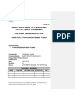 Darvill Waste Water Treatment Works: Fats, Oil, Grease & Scum Pumps Functional Design Specification