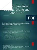 Hormat Dan Patuh Kepada Orang Tua Dan Guru