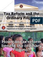 DBM Secretary Diokno Speech on Tax Reform