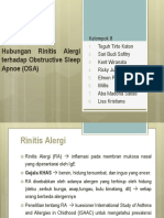 Hubungan Rinitis Alergi Terhadap Obstructive Sleep Apnoe (OSA)