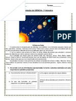 Avaliação de Ciencias