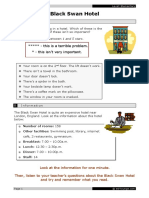 Black Swan Hotel Imperatives Instructions Elementary