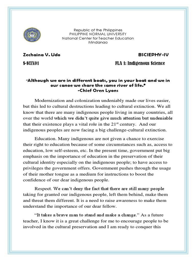 Indigenous Science and Cultural Preservation | PDF