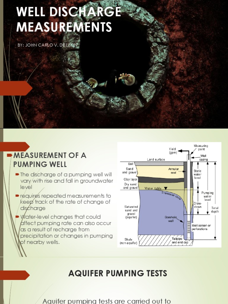 Well Discharge Measurement Techniques | PDF