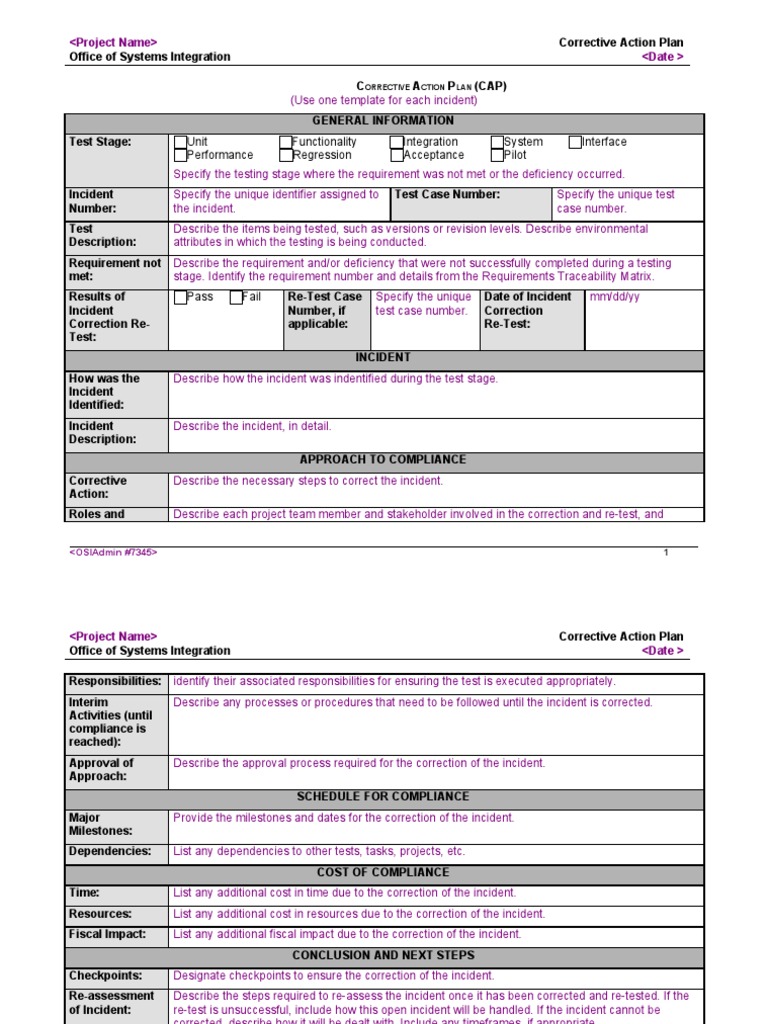 corrective-action-plan-cap-template-systems-science-engineering