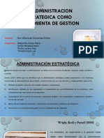 La Administracion Estrategica Como Herramienta de Gestion