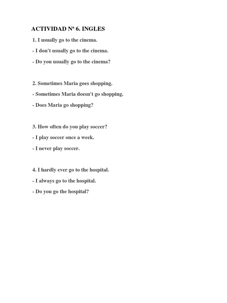 Oraciones en Ingles PDF