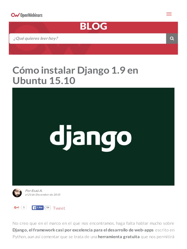 Instalar Django en Linux | PDF | Ubuntu (sistema operativo) | Python ...