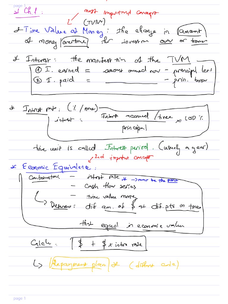 IME 255 Chapter 1 Note | PDF