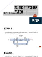 Solución de sistemas de dos ramas con flujo total y descripción conocidos