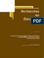 Envoi de Démarche - D'investigation PDF