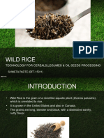 Wild Rice: Technology For Cereals, Legumes & Oil Seeds Processing