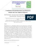 Contribution of Propionibacterium Acnes Bacteria in Patients With Acne Vulgaris in Makassar