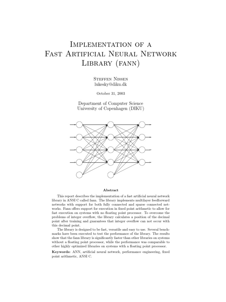 Fann Doc Complete 1.0 | PDF | Program Optimization | Artificial Neural ...