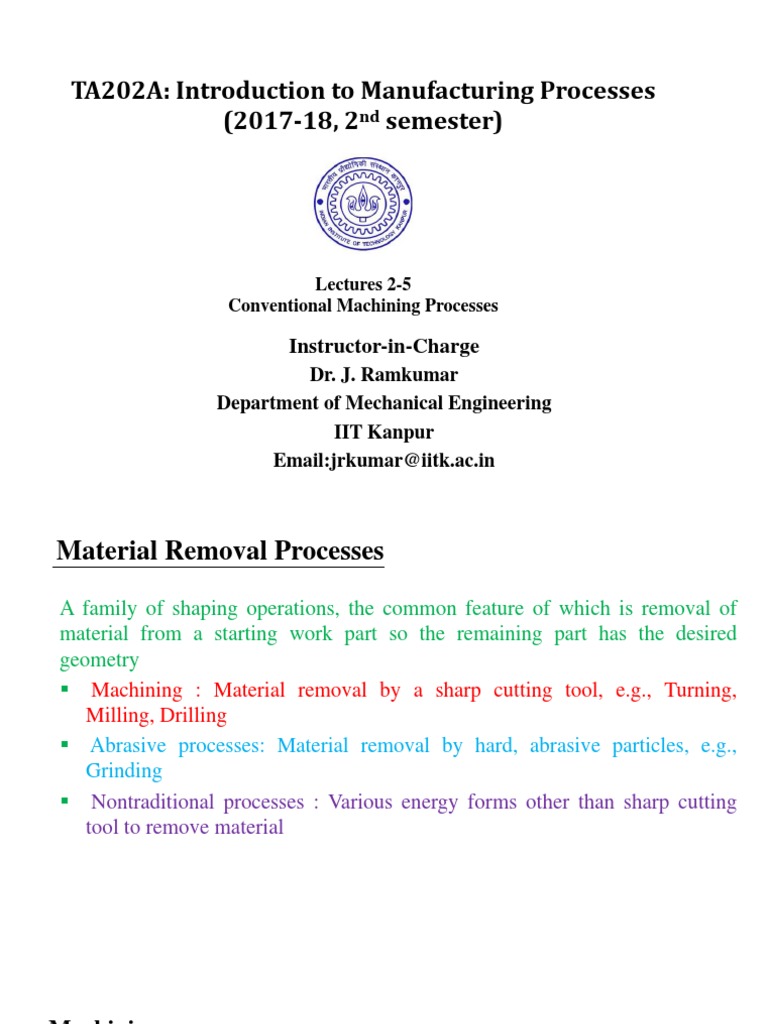 Overview of Conventional Machining | PDF | Wear | Grinding (Abrasive ...