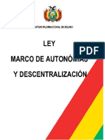 Ley N 031 - Ley Marco de Autonomías y Descentralización.pdf