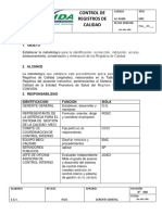 Control de Registros de Calidad