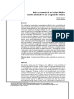 Artigo Ed Musical No Ensino Medio Modos Alternativos de Aprender Musica