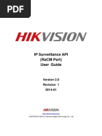 Hikvision Isapi - 2 Racm Service