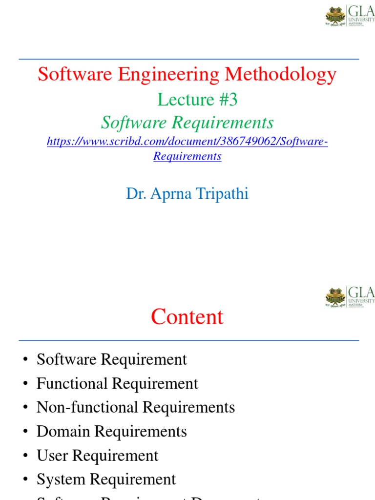 Software Requirements | PDF | Specification (Technical Standard) | System