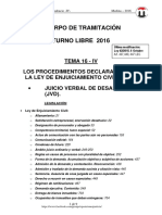 TEMA 16 PROC DECLARATIVO IV -JVB DESAHUCIO- 2016 6-Oct T-Libre.pdf