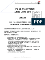 TEMA 17 PROCEDIMIENTOS EJECUCION 2016 6-Oct T-Libre (1).pdf