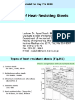 Welding of Heat-Resisting Steels: Material For May 7th 2010