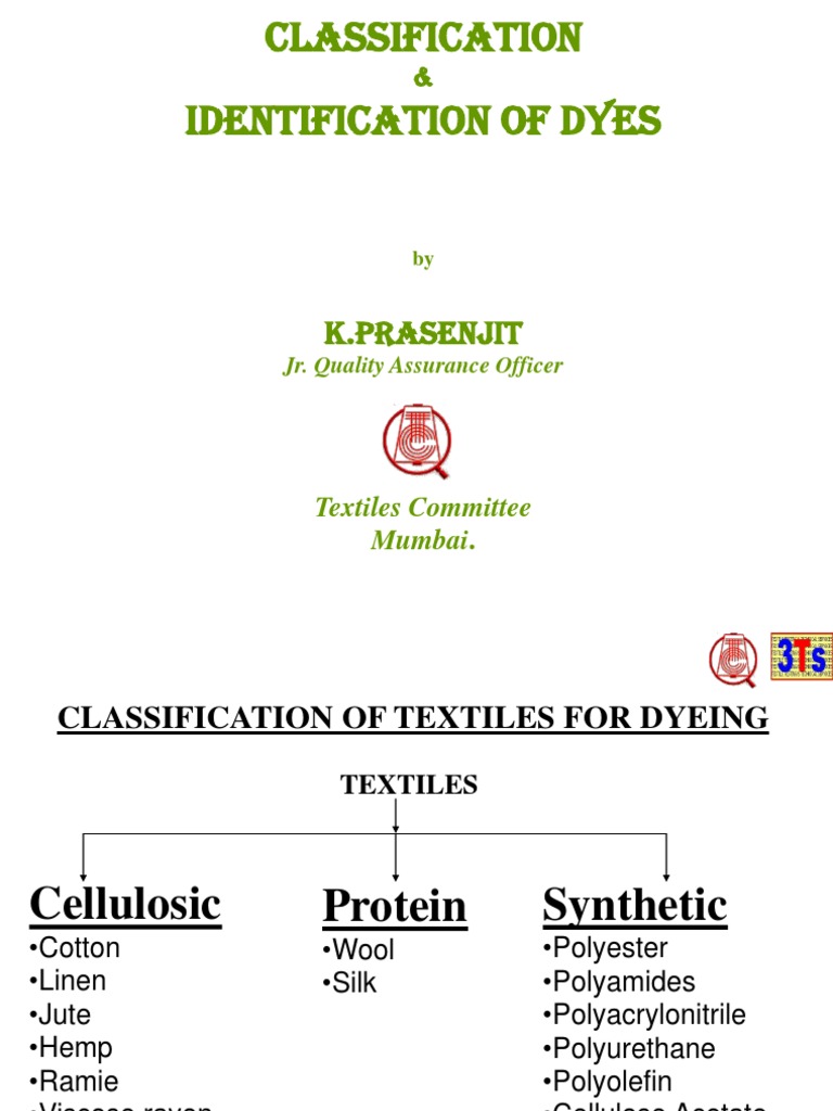 Classification and Identification of Dyes | PDF | Dye | Dyeing