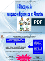 Cinco Claves para La Manipulación de Alimentos