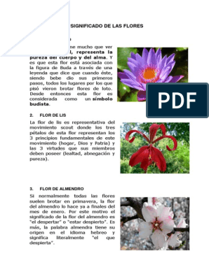 Significado de Las Flores | PDF | Flores | Amor