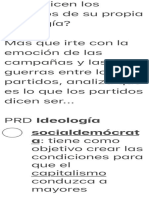 ¿Que Dicen Los Partidos de Su Propia Ideología? PDF