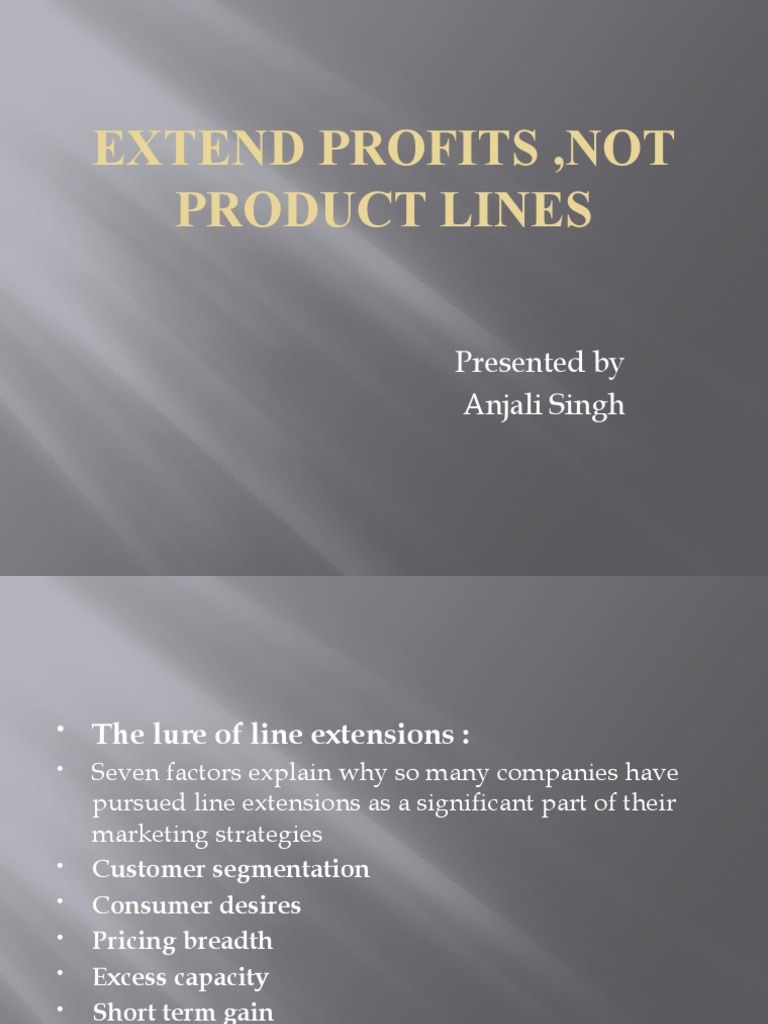 Line Extension Risks and Strategies | PDF