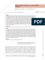 Del Derecho A La Ciudad De Henri Lefebvre A La Universalidad de la urbanizacion moderna.pdf