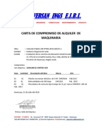 Carta de Compromiso de Alquiler de Maquinaria-Inversan-30.07.2018 (Angel Carhuapoma Huaman)