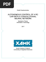 Autonomous Control of A RC Car With A Convolutional Neural Network