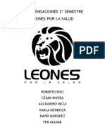 Recomendaciones 2do Leones Por La Salud