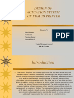 Design of Actuation System of FDM 3D Printer