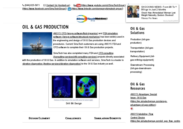 ANSYS CFD & FEA for Oil & Gas Production | PDF | Computational Fluid ...