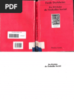Da Divisão Social Do Trabalho - Emile Durkheim