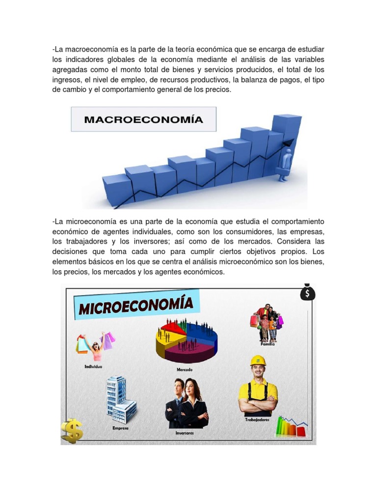 La macroeconomía es la parte de