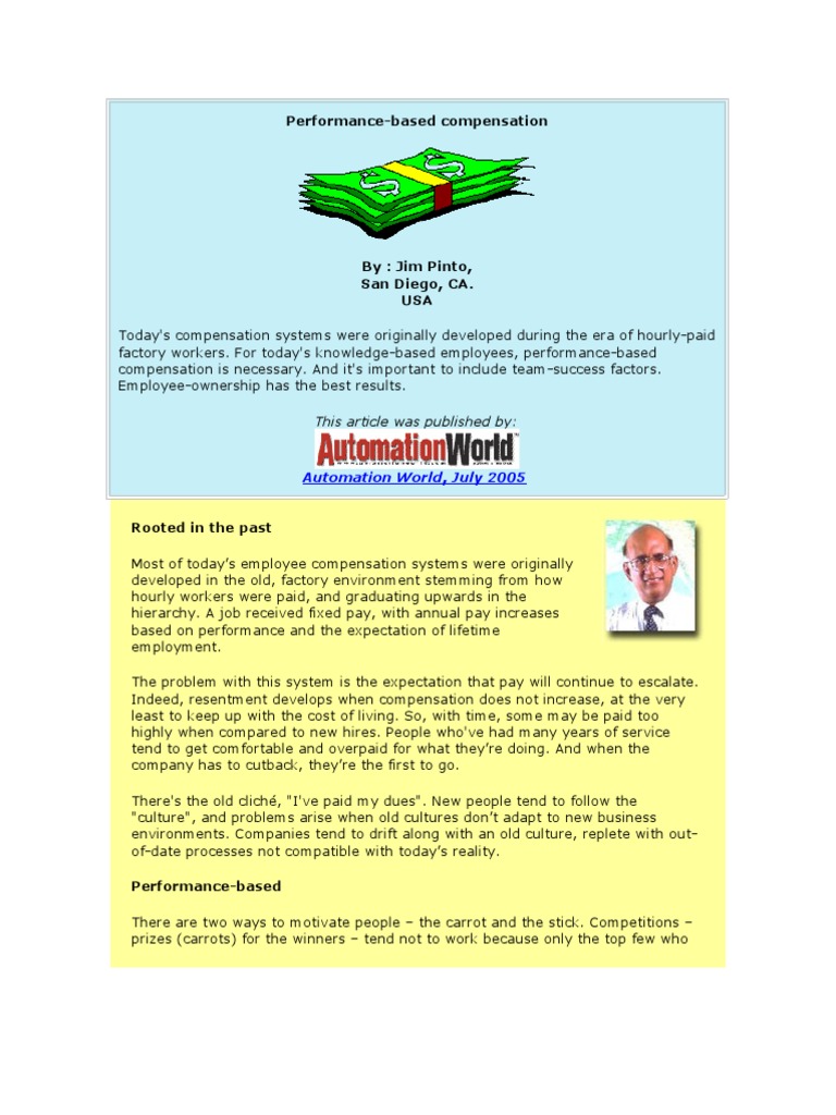 Performance Pay for Knowledge Workers | PDF | Business | Economies