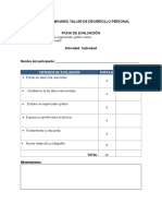 Ficha para Organizador