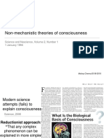 Non Mechanistic Theories of Consciousness