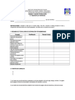 5.1 Separación Por Membranas (Trabajo Investigación)