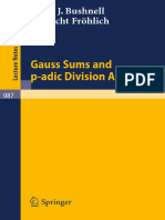 1983 Book GaussSumsAndP-AdicDivisionAlge